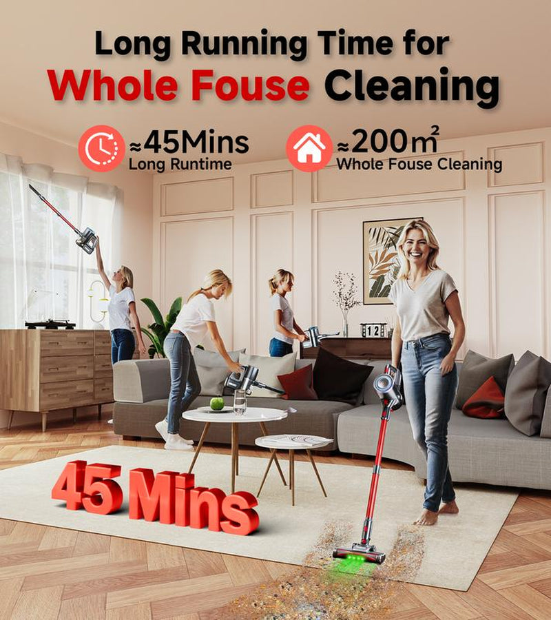 500W 35Kpa Cordless Vacuum Cleaner